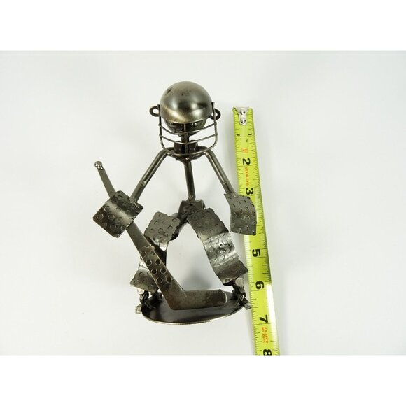 Hockey Goalie Scrap Metal Art Sculpture - Picture 9 of 9